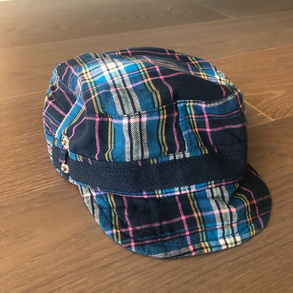 Limited too girls Kids schoolboy hat blue chic cute pretty classy fun vintage